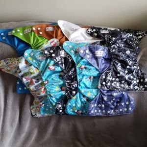 Bundle of 10 Alva Baby Diapers